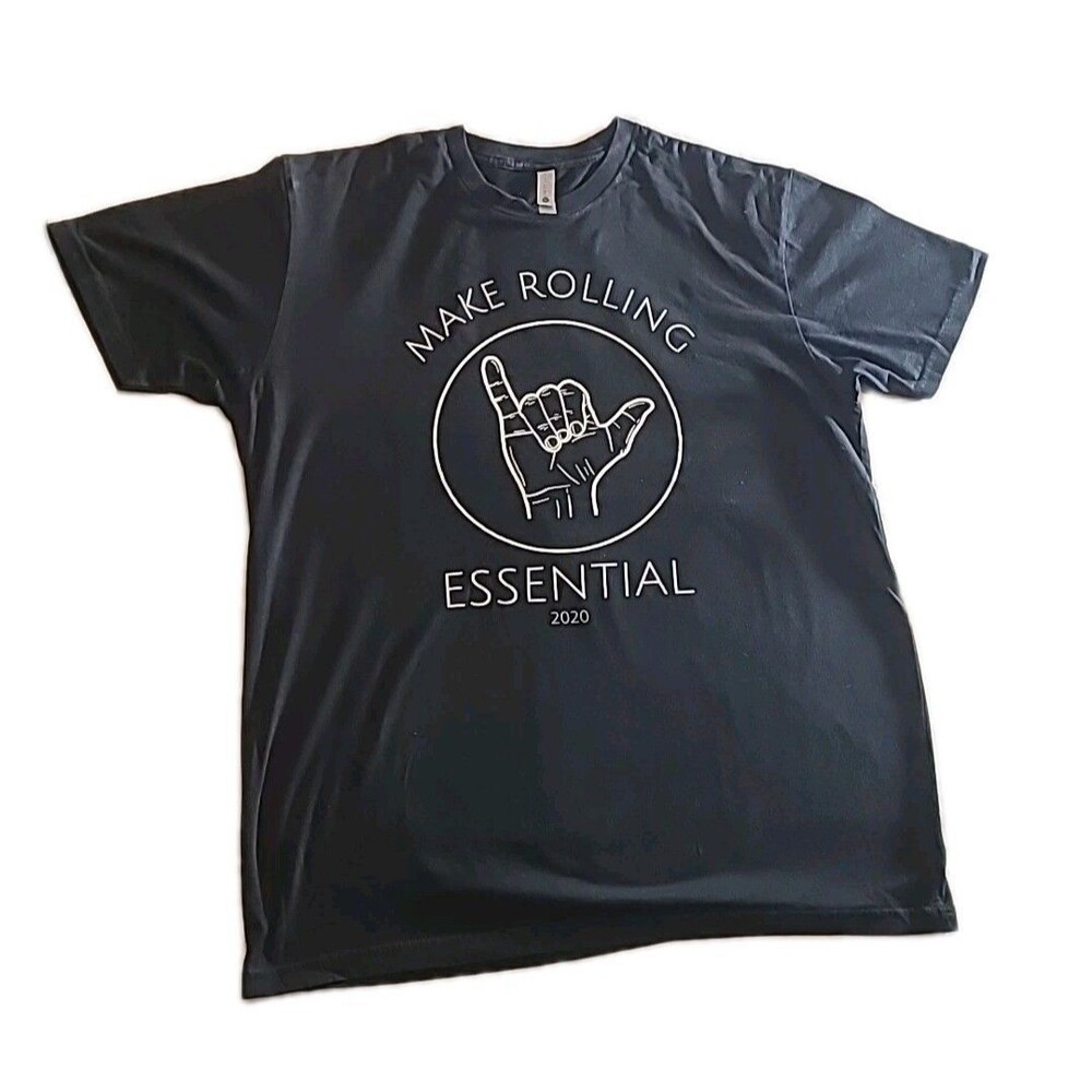 Next Level Black  Make Rolling Essential 2020 Tee shirt size  XL